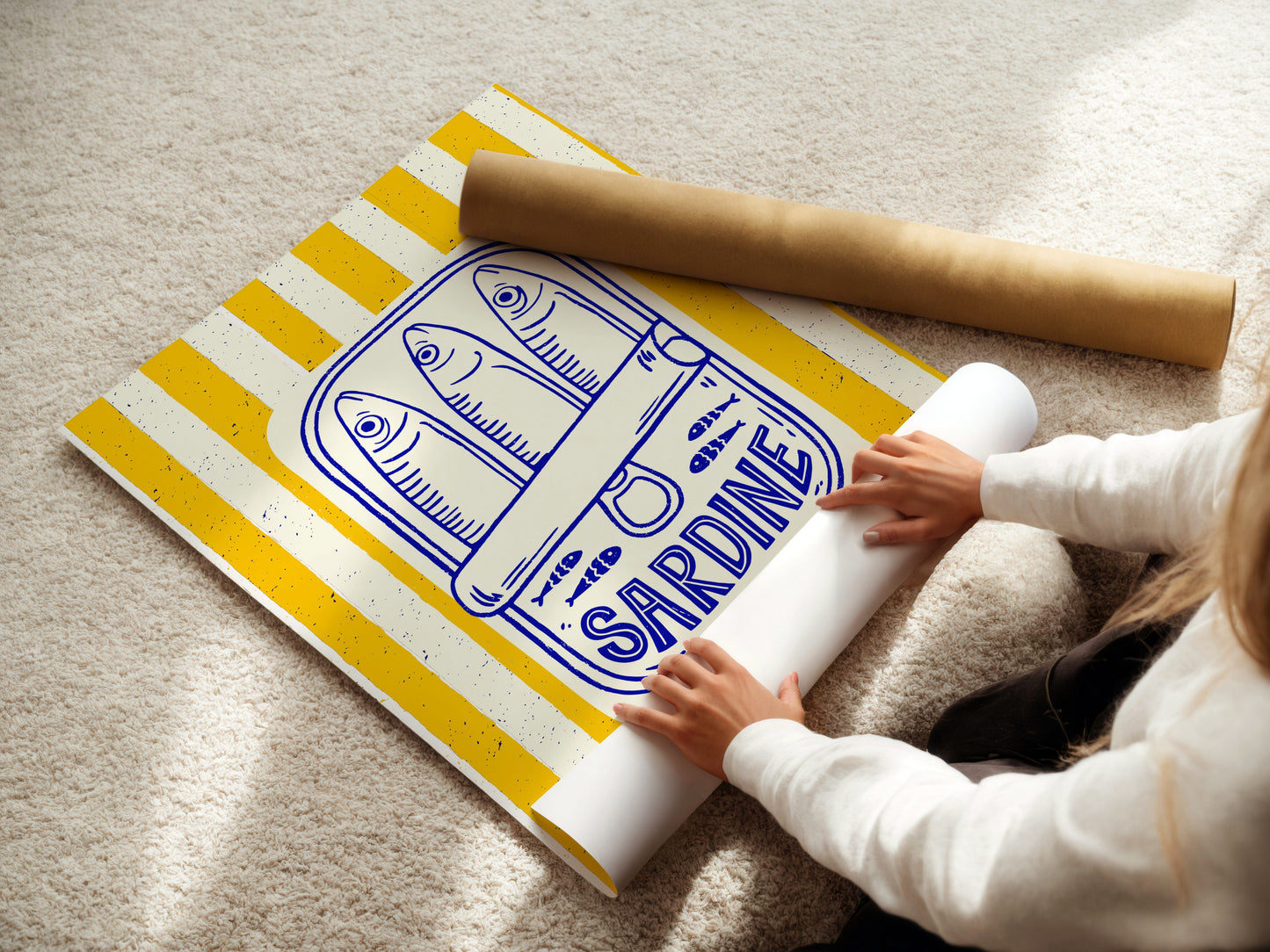 Sardine Tin Wall Art | Italian Coastal Kitchen Decor