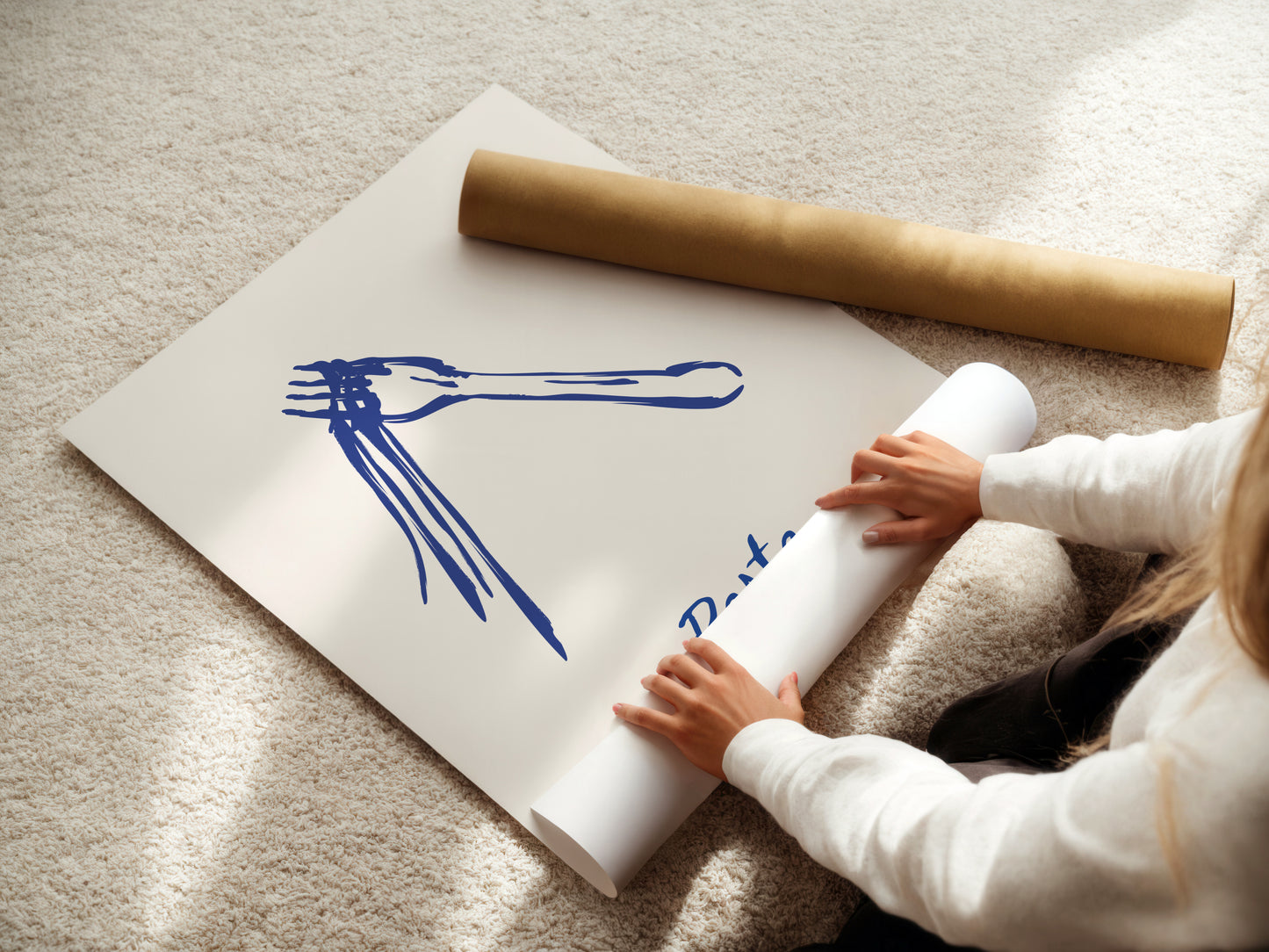 Pasta | Mediterranean Minimalist Art Print