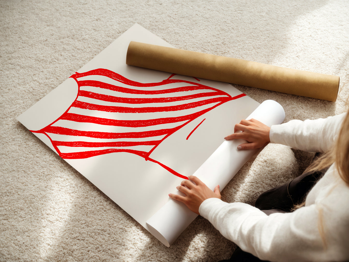 Amore | Italian Beach Day Art Print