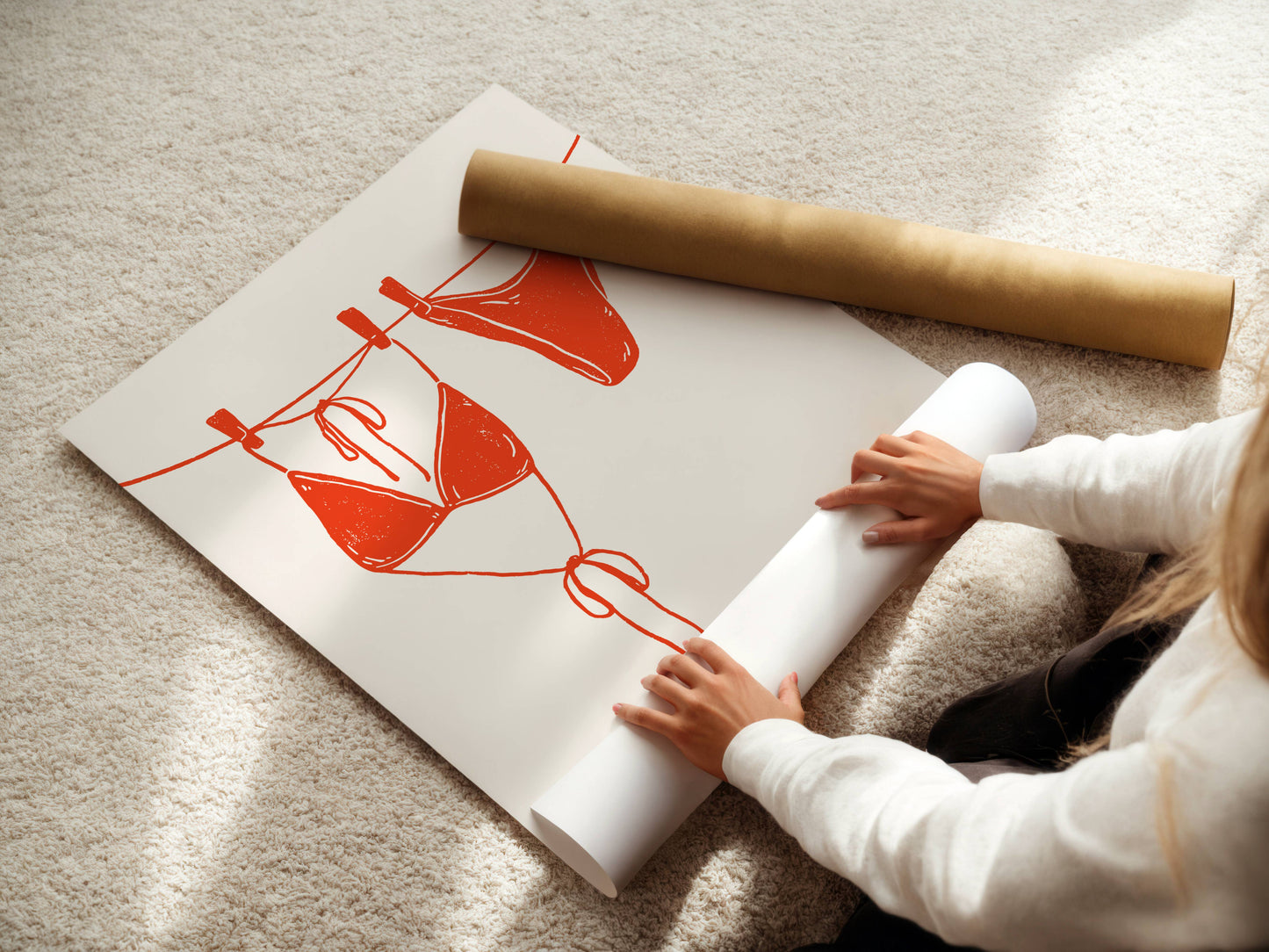 Bikini | Seaside Dolce Vita Art Print