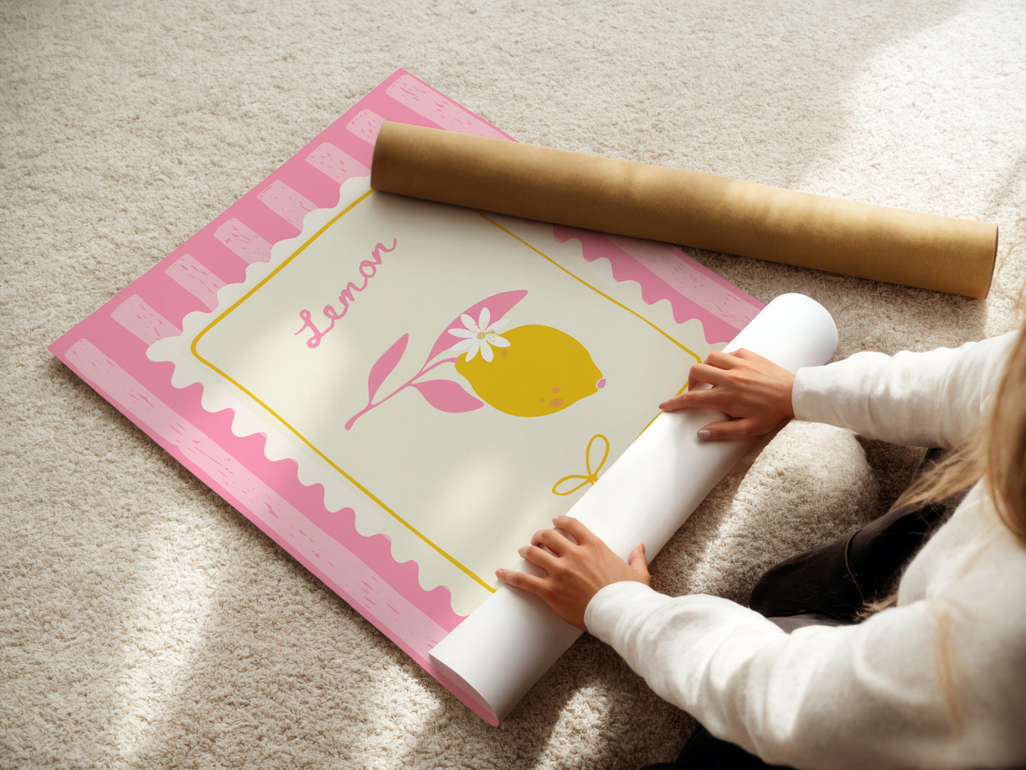 Lemon Illustration Art Print | Cute Italian-Inspired Wall Art