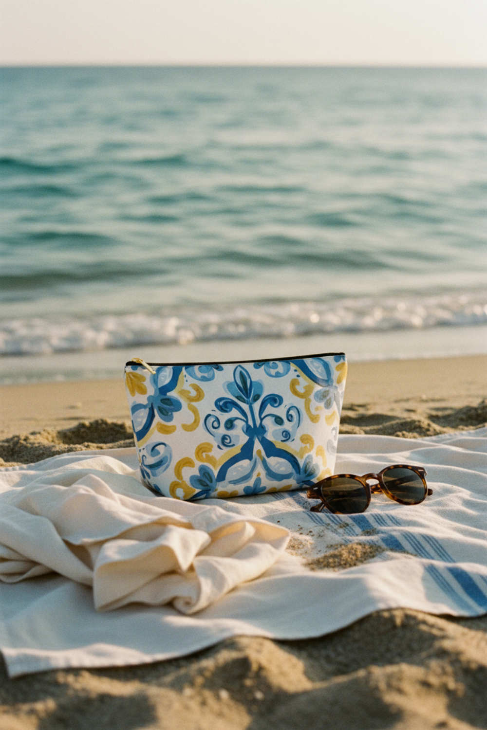 Italian Tile Travel Pouch