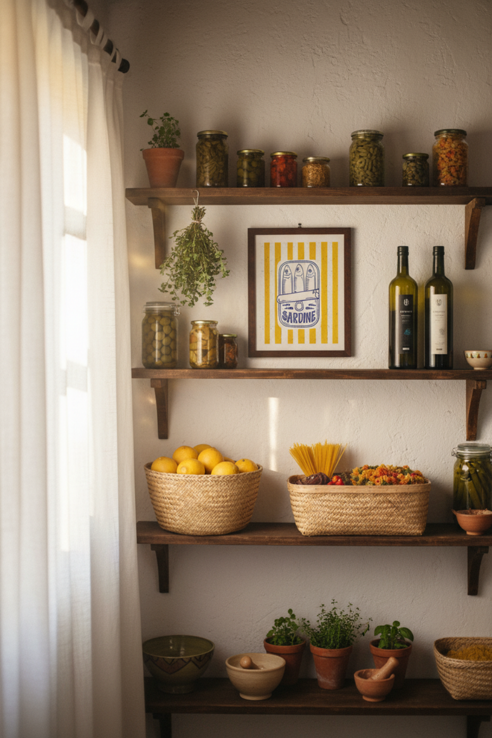 Sardine Tin Wall Art | Italian Coastal Kitchen Decor