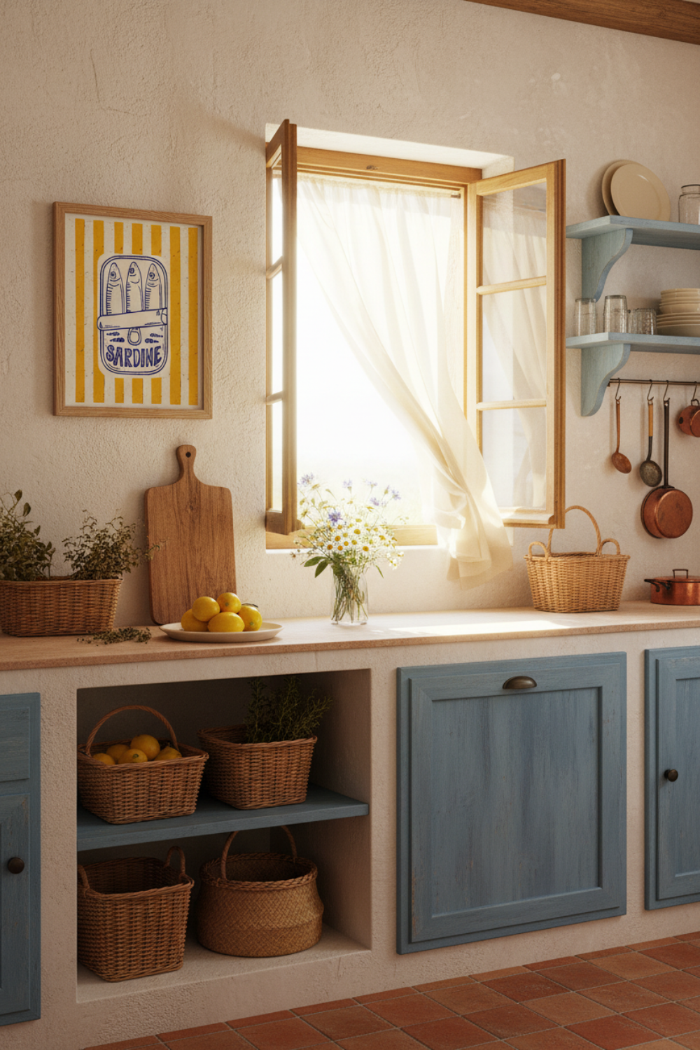 Sardine Tin Wall Art | Italian Coastal Kitchen Decor