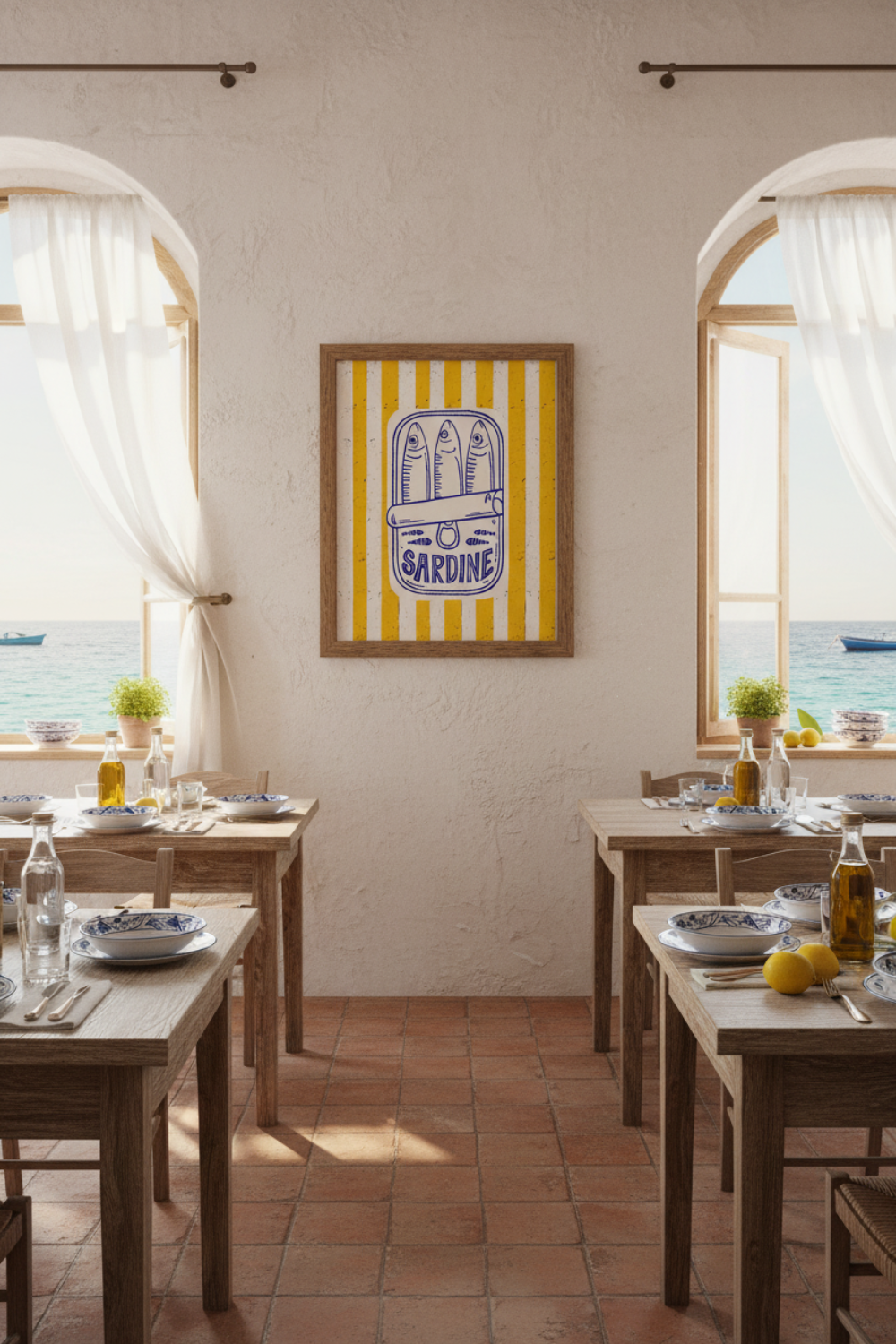 Sardine Tin Wall Art | Italian Coastal Kitchen Decor