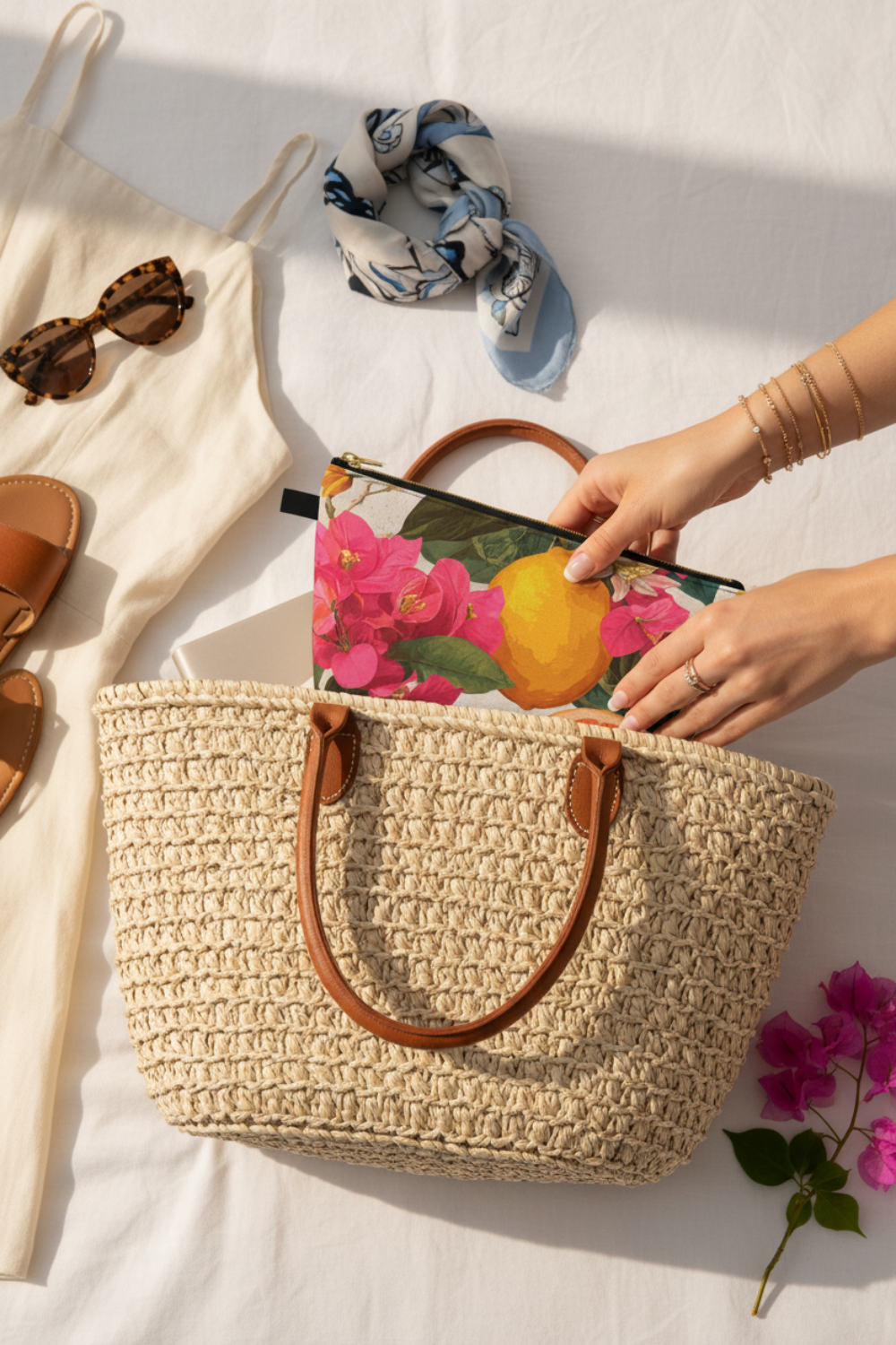 Amalfi Citrus Travel Pouch