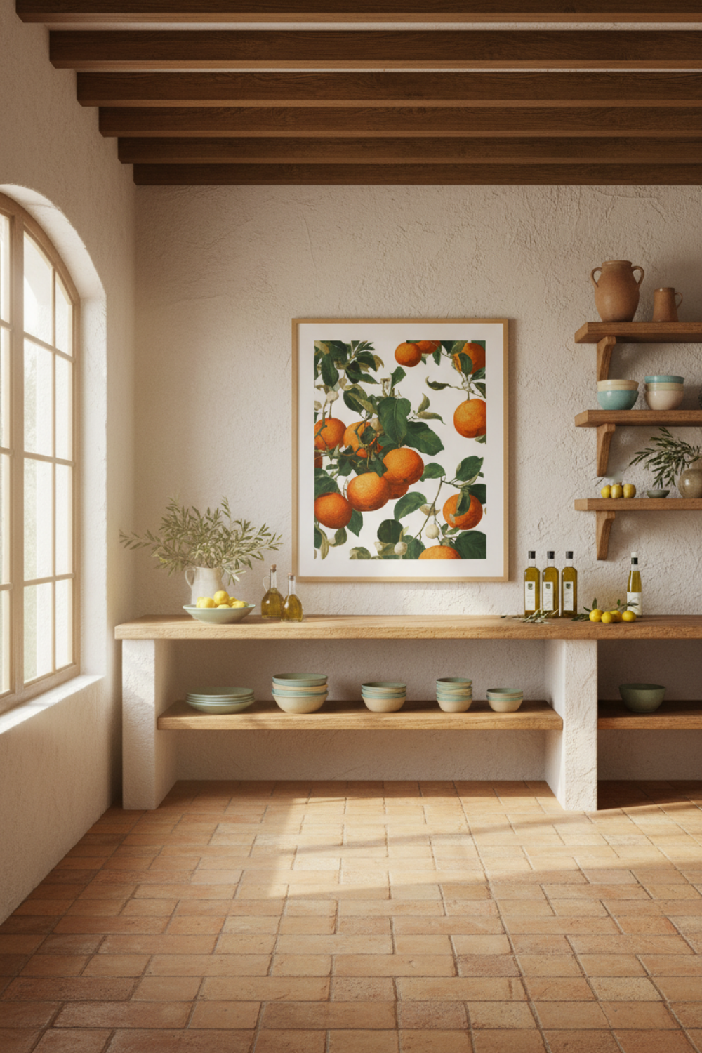 Oranges | Mediterranean Botanical Wall Art
