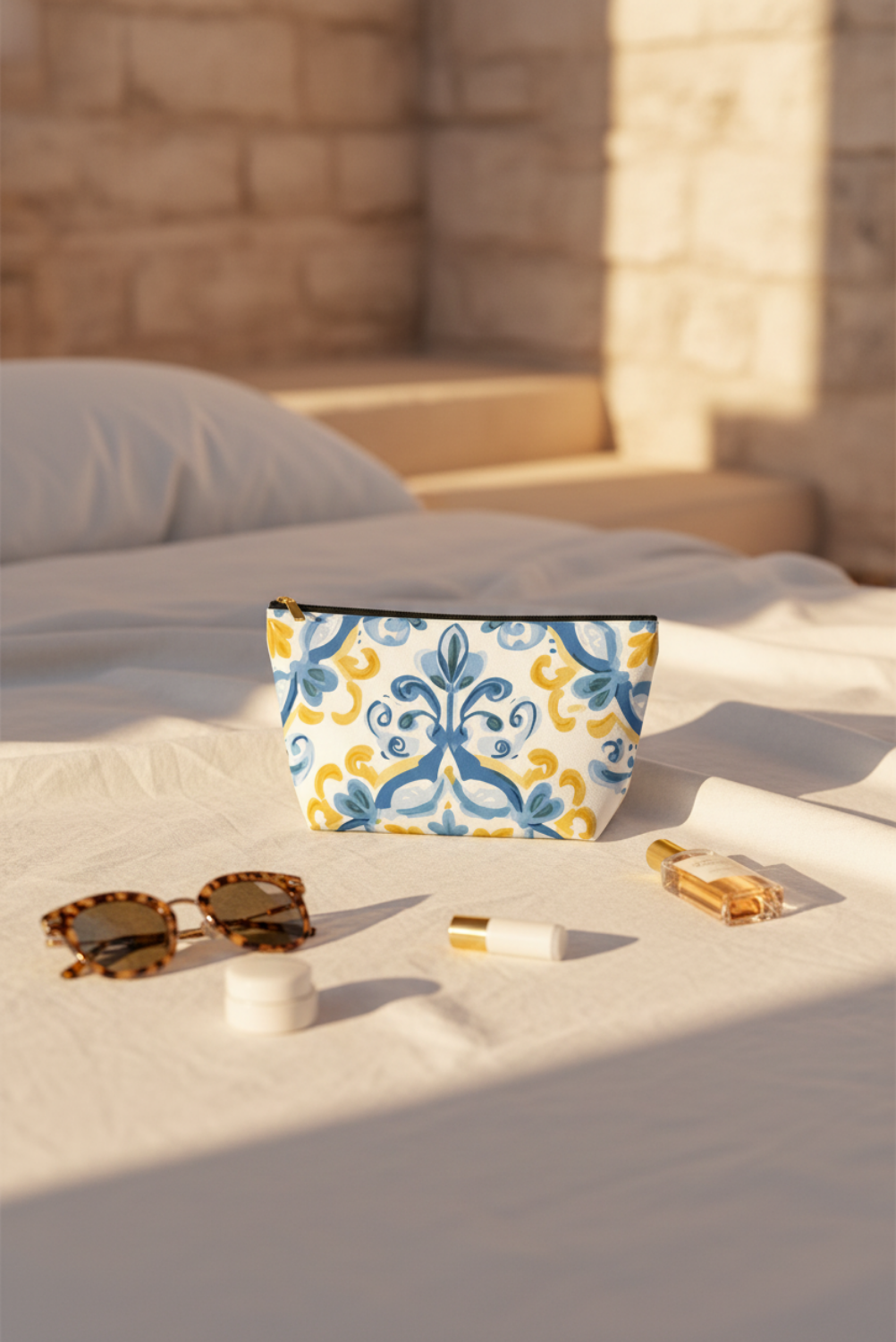 Italian Tile Travel Pouch