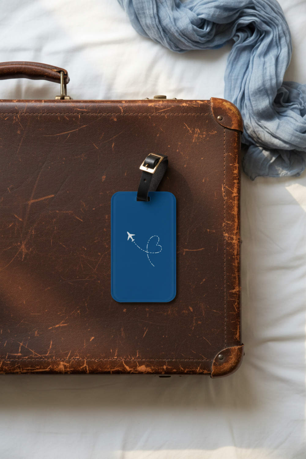 Airplane Luggage Tag Deep Blue